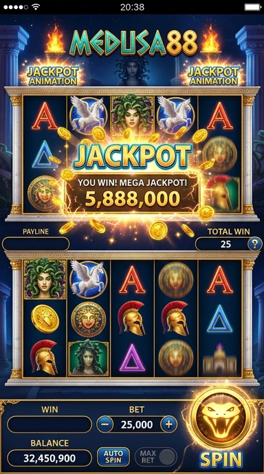medusa88 — cuplikan layar ringkas